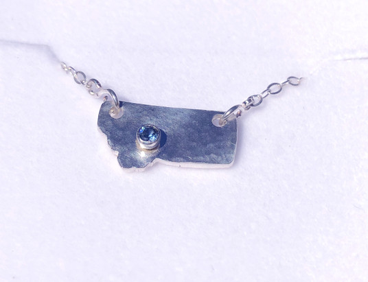Montana Sapphire State of Mind Pendant 3 mm Montana Sapphire State of Mind Pendant 3 mm