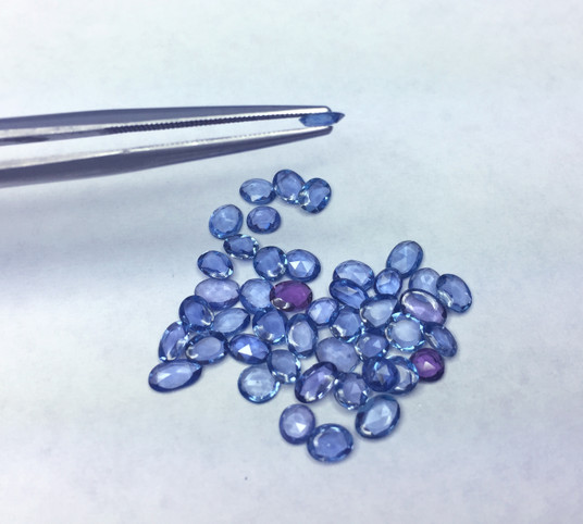 Montana Yogo Sapphire Smaller Ovals  Montana Yogo Sapphire Smaller Ovals