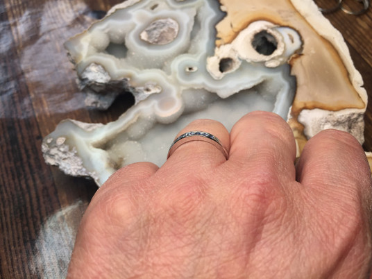 #97 - Montana Yogo Sapphire 7 Stone Channel Set Band Sterling Silver Ring Ladies or Mens  #97 - Montana Yogo Sapphire 7 Stone Channel Set Band Sterling Silver Ring Ladies or Mens