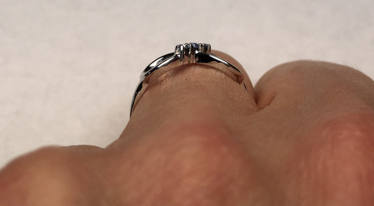 Montana Yogo Sapphire 2mm Infinity Sterling Silver Ring Montana Yogo Sapphire 2mm Infinity Sterling Silver Ring