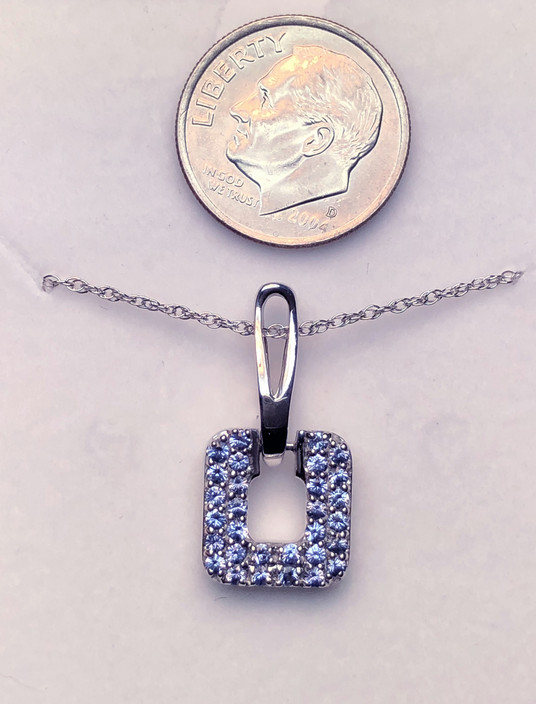 Montana Yogo Sapphire Door Knocker Pendant Sterling Silver Montana Yogo Sapphire Door Knocker Pendant Sterling Silver