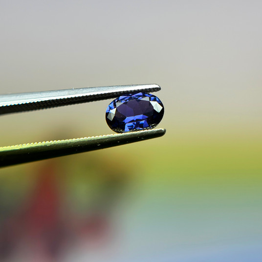 Montana Yogo Sapphire Loose Stone Purple Blue Oval .70ct  Montana Yogo Sapphire Loose Stone Purple Blue Oval .70ct