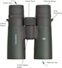 Vortex Razor HD Roof Prism Binoculars Green, 10x42 - RZB-2102