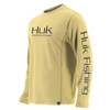 Huk Fishing Men's Icon Long Sleeve Shirt, Butter, Medium - H1200138-745-M