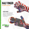 Fish Monkey Gloves Half Finger Guide Glove, Americana, 2XL - FM11-AMER-2XL