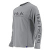 Huk Fishing Mens Icon Long Sleeve Shirt Grey 2XL H1200138-020-XXL