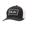 Huk Fishing Angler Sport Trucker Hat, Black/White - H3000184-001-1