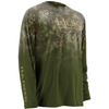 Huk Permance Fade Icon Long Sleeve Shirt, 2XL, Mandrake