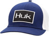 Huk Fishing Angler Trucker Stretch Fit Hat, Navy Blue, LXL
