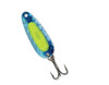 BlueFox Pixee Rattlin Spoon, 1/2oz, Size 3, HoloGraphic Blue/Green