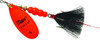 Mepps Aglia Distressed Treble Fishing Lure, Hot Orange Black 1/2 Oz
