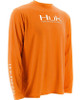 Huk Performance Fishing Icon Long Sleeve T, Orange, 3XL - H1200064-ORG-3X