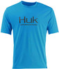 Huk Performance Fishing Tee Shirt, Scuba Blue, MD - H1000240-432-M