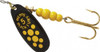 Mepps Black Fury Plain Treble Spinner Yellow Dot Size 5, 1/2 Oz - BF5 Y