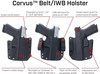 Galco Corvus Belt and IWB Holster Black Fits Glock 48 with without Red Dot