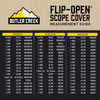 Butler Creek Flip-Open Rifle Scope Cover #02 Objective 1.221", 31MM Butler Creek Flip-Open Rifle Scope Cover #02 Objective 1.221", 31MM