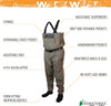 Frogg Toggs Anura II Breathable Stockingfoot Chest Wader Beige/Khaki Med