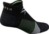 Vortex Men Pursuit Trail Active No Show Socks Black/Toxic Green XL
