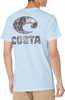 Costa Del Mar Men Mossy Oak Costal Short Sleeve T-Shirt- Light Blue- Medium