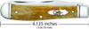Case XX Trapper Clip, Spey Blade Smooth Antique Bone Handle Fluted - 58182