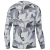 HUK Men's Icon X Pattern Long Sleeve Shirt - Geo Spark-Harbor Mist - M