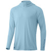 HUK Men A1A Hoodie Quick-Dry Performance Hoodie UPF 30+ Crystal Blue - XL