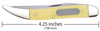 Case XX Fishing Knife Clip, Fish Scaler Blade Smooth Yellow Synthetic-00120