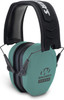 Walker's Razor Slim Passive Muffs Ultra Low Profile Rubberized Coating Teal