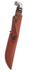 Case XX Utility Hunter Knife 5" Clip Blade Leather Knob Cap Handle & Sheath