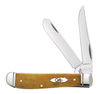 Case XX Mini Trapper Clip, Spey Blade Smooth Antique Bone Handle - 58188