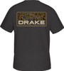 Drake Waterfowl Short Sleeve Old School Bar T - Charcoal Heather - XX-Large