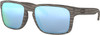 Oakley Mens Holbrook Square Sunglasses Woodgrain/Prizm Deep Water Polarized