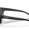 Oakley Men's Gibston Square Sunglasses Matte Black Silver Icon/Prizm Black