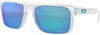 Oakley Men's Holbrook XL Square Sunglasses Polished Clear/Prizm Sapphire