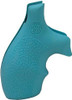 Hogue S&W J Frame Round Butt Bantam Style Revolver Grip Rubber - Aqua