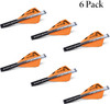 New Archery Products Quickfletch 2" Hellfire Fletching Orange/White New Archery Products Quickfletch 2" Hellfire Fletching Orange/White
