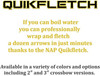 New Archery Products Quikfletch 2" 3 Vane Fletching Orange/White Vanes