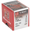 Hornady 22271 V-Max 22 Cal 224 55 Grain Reloading Bullets 100 Per Box