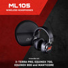 MINELAB ML105 Headphones Includes USB-C Charger, AUX Cable, & Hard Case