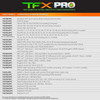 Truglo TFX PRO Fiber Optic Glock Adj Sight Set W/ Orange Focus Lock