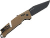 SOG Trident AT Ambid. Tanto Folding Knife D2 Steel Blade - Flat Dark Earth SOG Trident AT Ambid. Tanto Folding Knife D2 Steel Blade - Flat Dark Earth