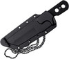 Cold Steel Mini Tac Tanto 3.75" Serrated Fixed Blade Neck Knife w/Sheath
