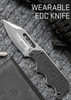 SOG Instinct Small Fixed Blade Knife 2.3" Full Tang w/ Knife Sheath & Clip