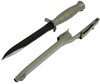 Glock Field 7" Fixed Clip Point Plain/Saw Green Polymer Handle & Sheath