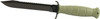 Glock Field 7" Fixed Clip Point Plain/Saw Green Polymer Handle & Sheath