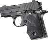 Hogue Sig Sauer P238 OverMolded Rubber Grip with Finger Grooves Black