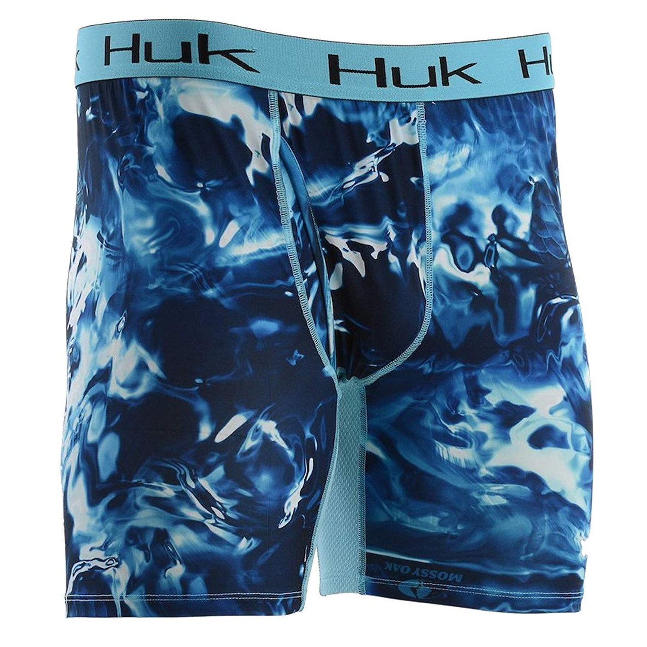 Huk Men's Elements Boxer Brief , Hydro Sailfish, Large - H5000013-488-L