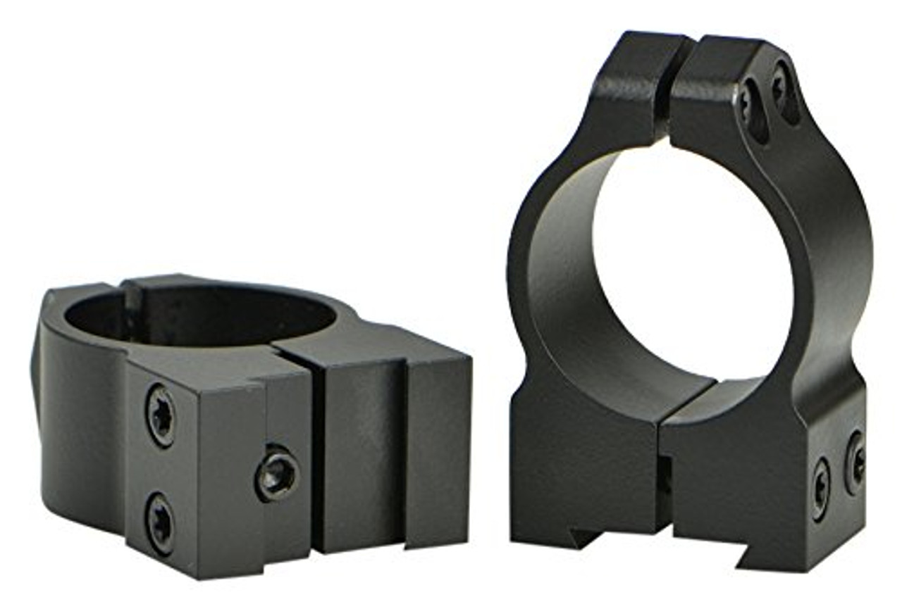 Warne Maxima 1" Medium Fixed Scope Rings for CZ 527 Black 1B1M