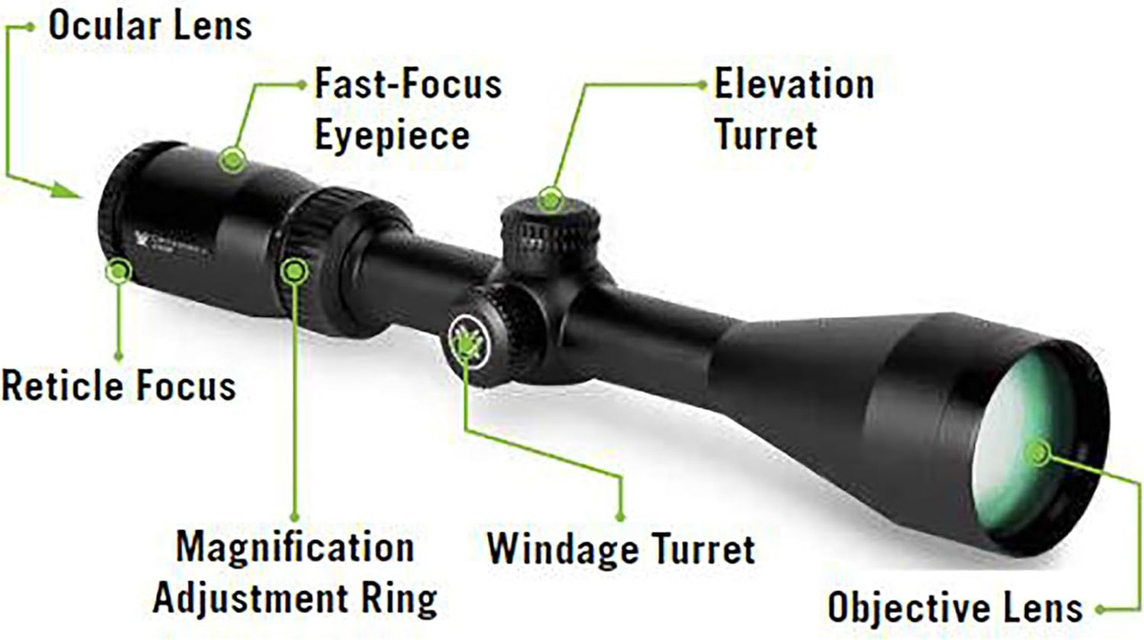 Vortex Crossfire II Rifle Scope 3-9x40 V Plex MOA Reticle Black