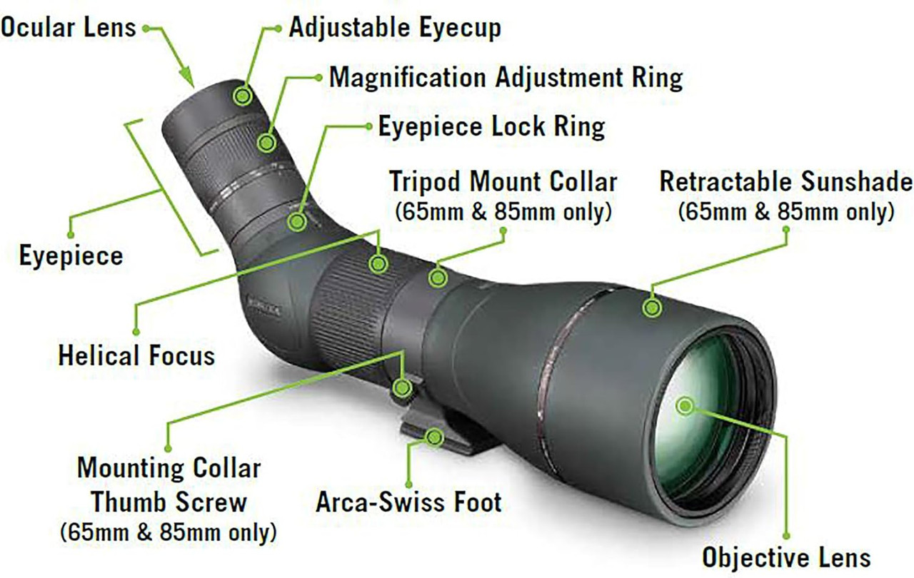 Vortex Optics Razor HD 27-60x85 Angled Spotting Scope - RS-85A